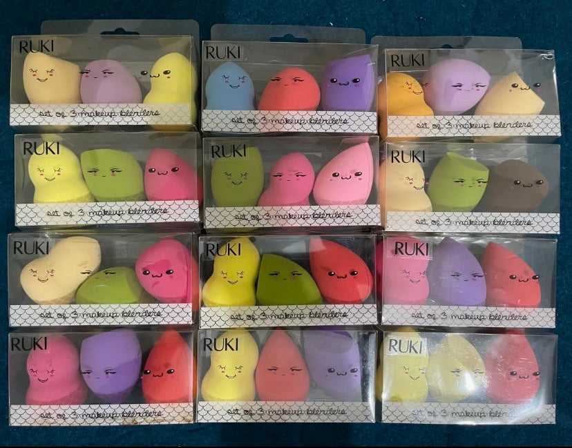 Beauty Blender Pack of 3 Pcs Makeup Blender Sponges Beauty Pack, Cosmetic Facial Makeup Puff, Foundation Makeup Sponge