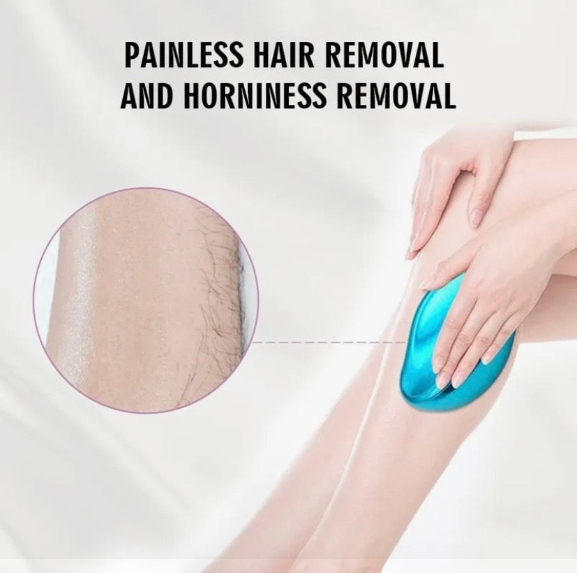 Hair Eraser Pain Less for Women and Men, Washable Portable Crystal Hair Body Removal Device Beauty Tool Hair Eraser, Hair Removal Painless Physical Manual Epilator