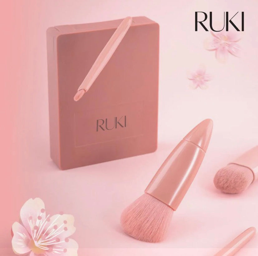 5PCS Korean Super Soft Concealer Cosmetic Set Travel Brush Set Makeup Eye Shadow Multi Colour Eyelash Mini Makeup Brushes Set