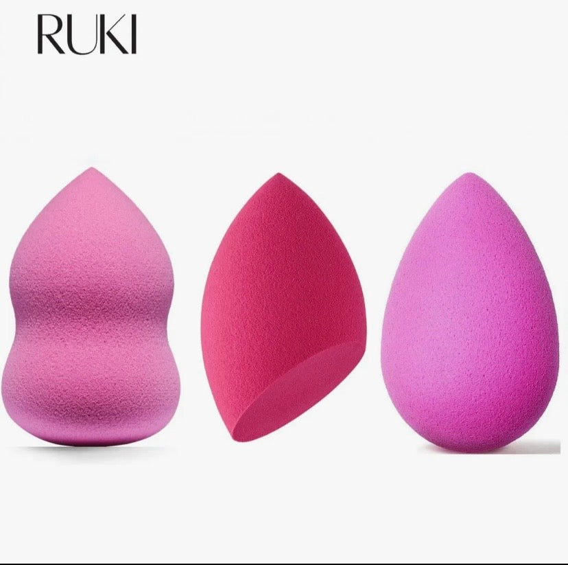 Beauty Blender Pack of 3 Pcs Makeup Blender Sponges Beauty Pack, Cosmetic Facial Makeup Puff, Foundation Makeup Sponge