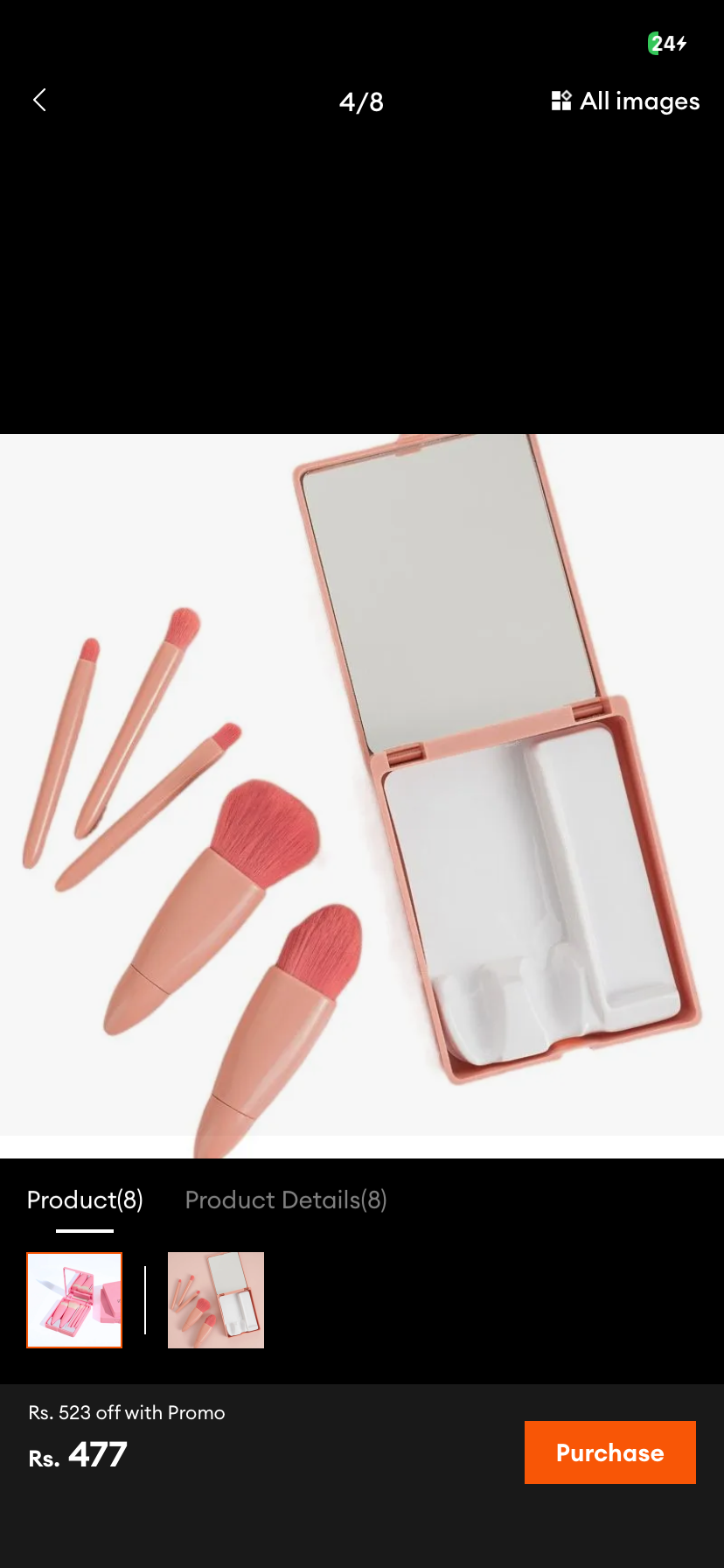 5PCS Korean Super Soft Concealer Cosmetic Set Travel Brush Set Makeup Eye Shadow Multi Colour Eyelash Mini Makeup Brushes Set