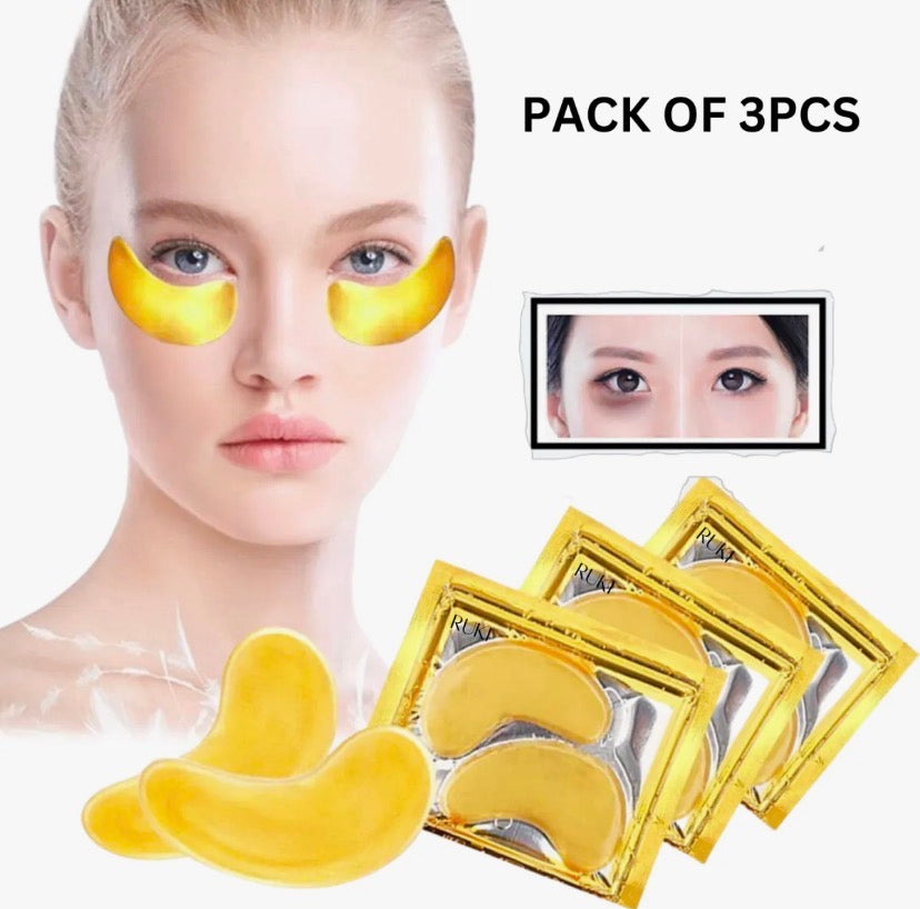 PACK OF 3PCS Eye Mask Anti Dark Circles, Eye Skin Care Eyes mask dark circle mask patches anti-puffiness dark circle removal repair eyes mask Collagen Eye Mask