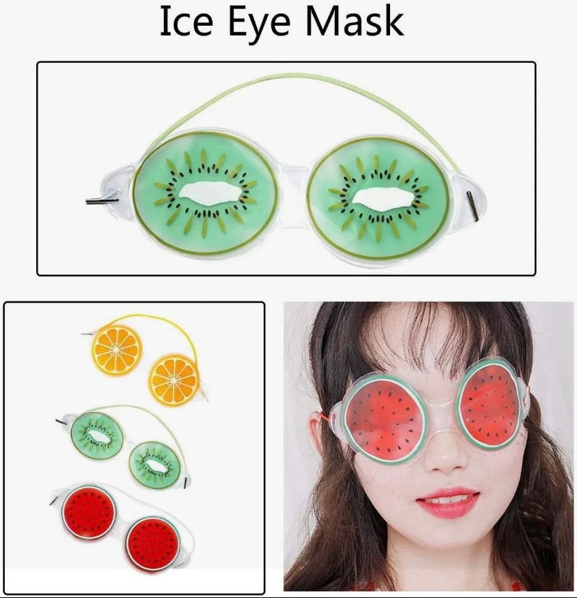 Gel Eye Mask Remove Black Eye Bags Fruit Cooling Mask Cosmetic Ice Compress Eye Mask Gel Sleep Eye Protection