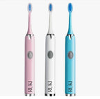 RUKI Electric Toothbrush 3 Heads Brush Oral Cleaner Toothbrush Waterproof Travel with Electric 3 Replaceable Toothbrush Heads for Kids and Adult