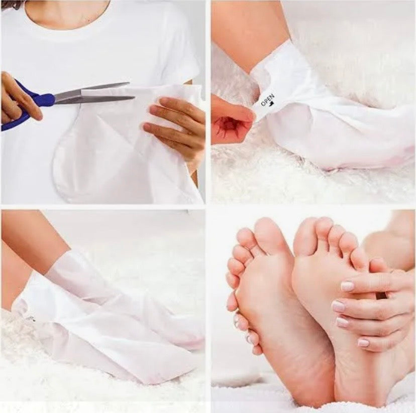 Moisturizing Foot Mask, Foot Mask for Legs Feet Mask Scrub Exfoliating Foot Mask Remove Dead Skin Foot Patch 1Pair